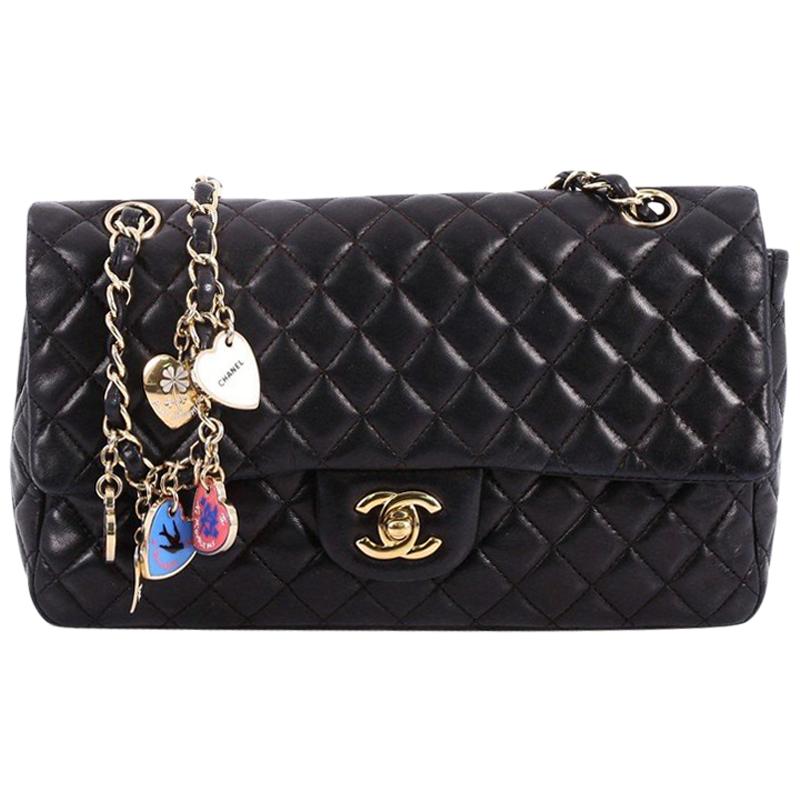 Chanel Valentine Hearts Flap Bag Quilted Lambskin Medium