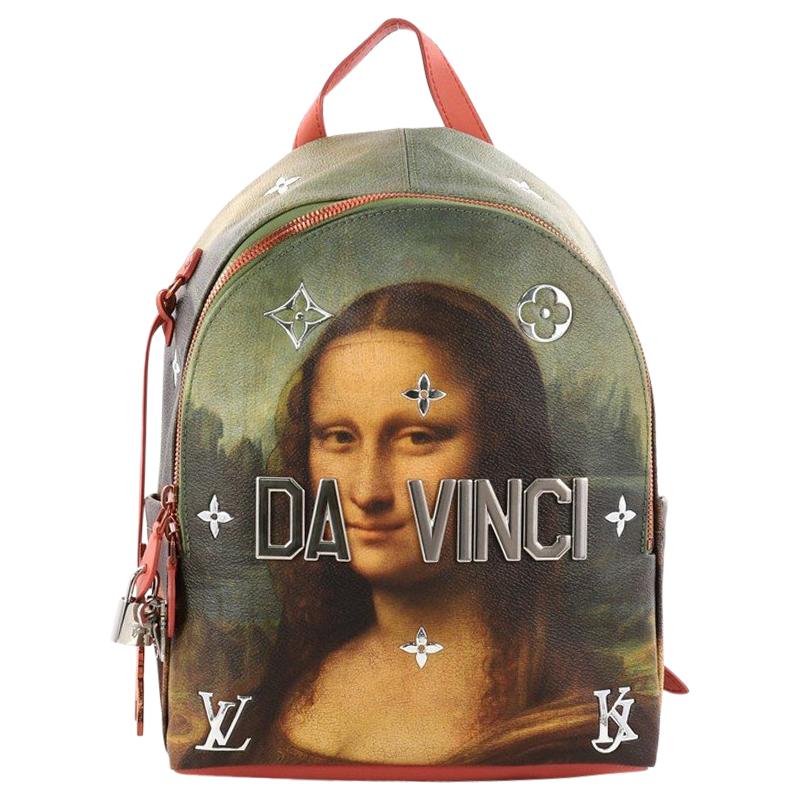 Louis Vuitton Palm Springs Backpack Limited Edition Jeff Koons Da Vinci Print