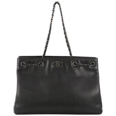 Chanel Open Chain Shopping Tote Caviar Large