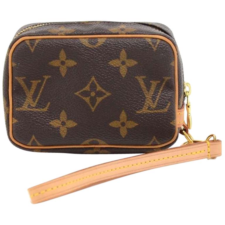 Louis Vuitton Trousse Wapity Monogram Canvas Wristlet Bag For Sale