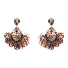 Caceribu Guinea Feather Earring