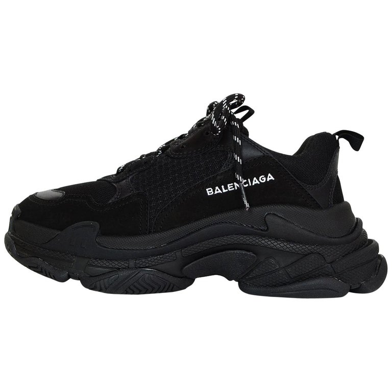 Balenciaga Black Triple S Trainers Sneakers at 1stDibs | black ...