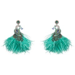 Corcovado-T Ostrich Feather Earring
