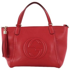 Gucci Soho Convertible Top Handle Bag Leather Small