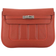 HERMÈS Femme Berline Mini 21 aus Leder in Gelb