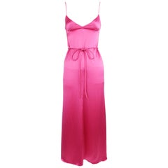 Vintage Valentino Pink Charmeuse Gown - Size 4