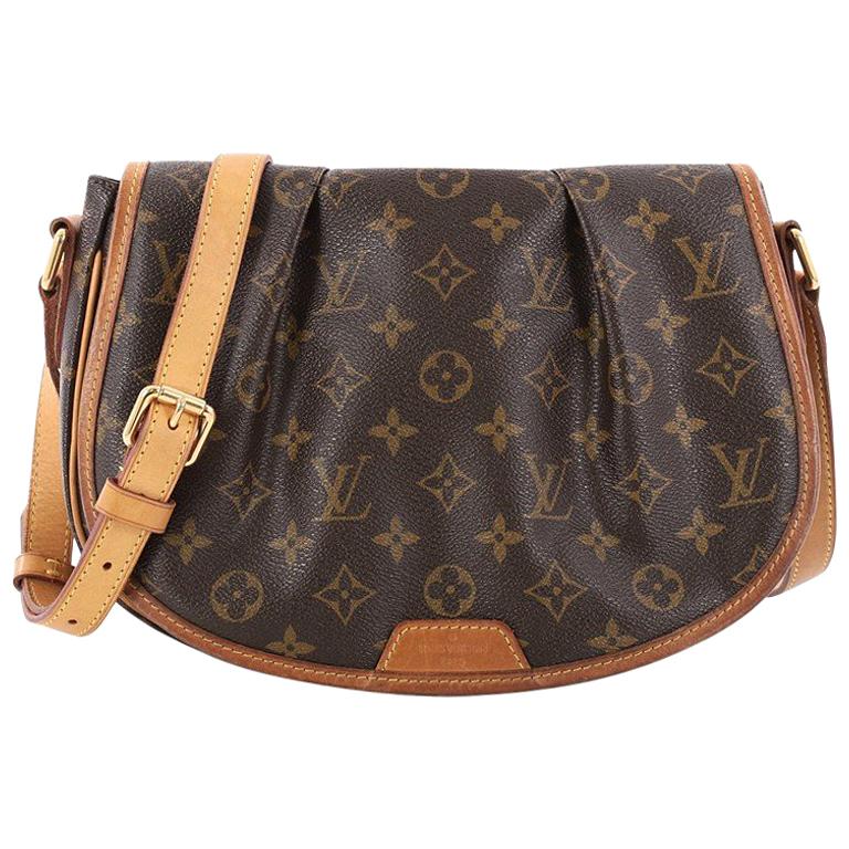 Louis Vuitton Menilmontant Handbag Monogram Canvas PM