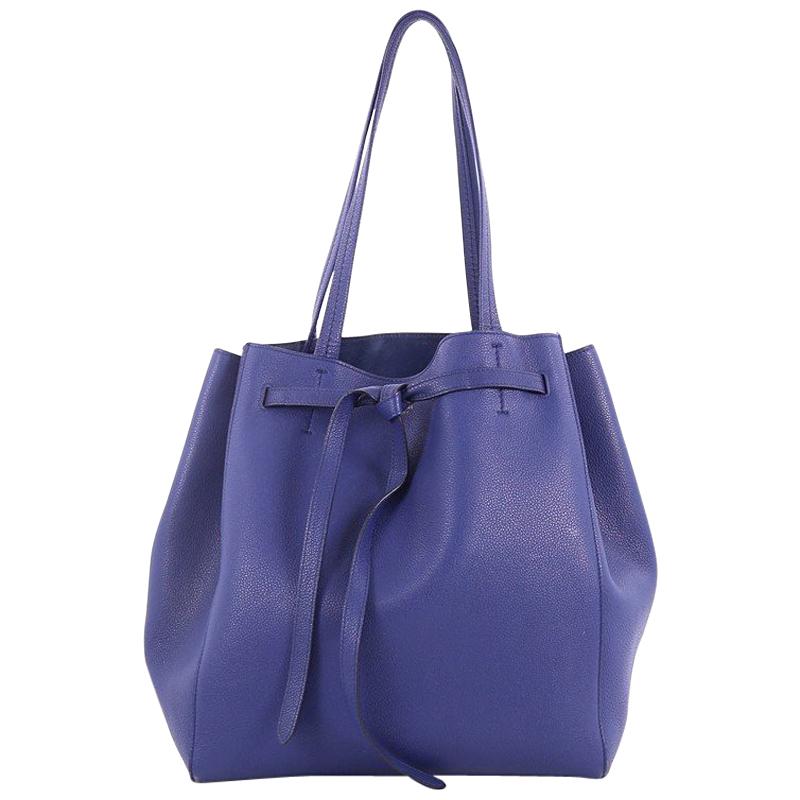 Celine Phantom Tie Cabas Tote Leather Small