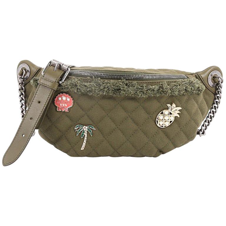 Chanel Cuba Charms Waist Bag Quilted Canvas