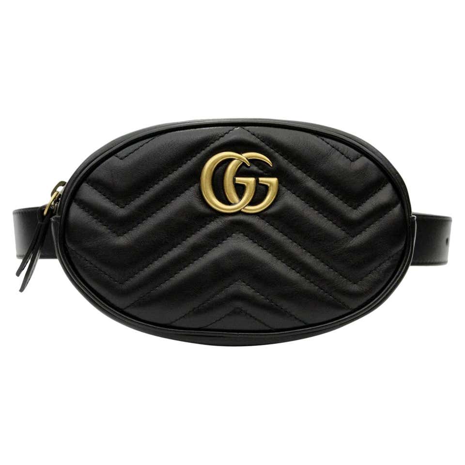 Gucci GG Marmont matelassé leather belt bag at 1stdibs