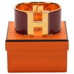 New in Box Hermes Rouge de Chine Mega Clic Clac Bracelet