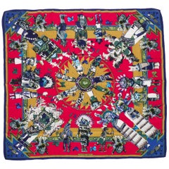 Collectible Hermès Kachinas Scarf, Kermit Oliver