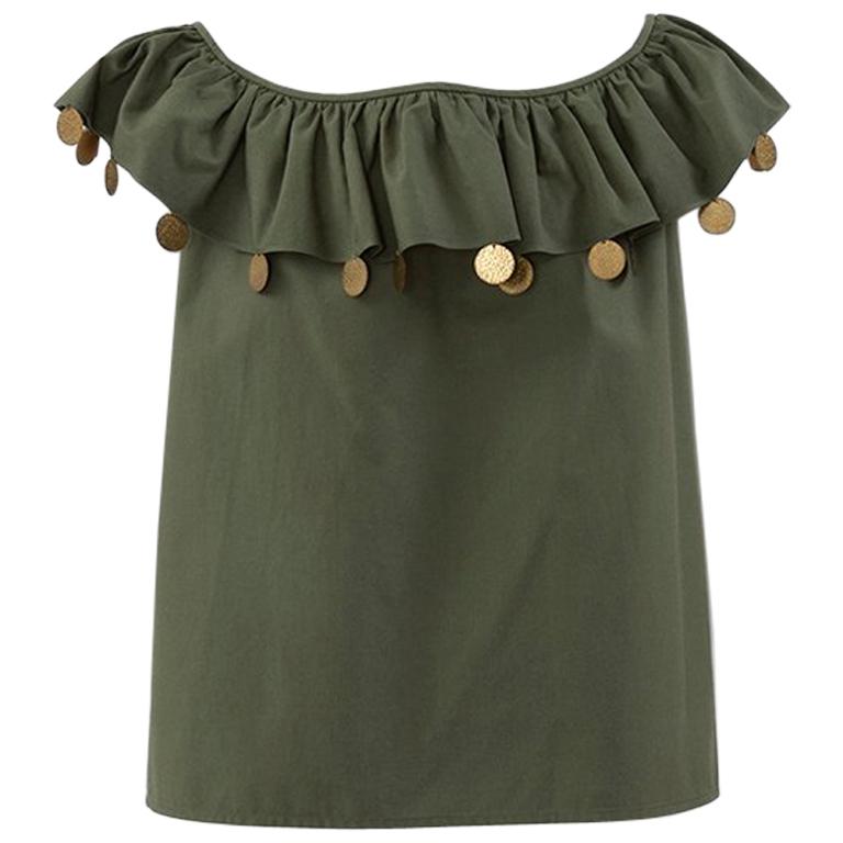 Yves Saint Laurent Ruffle Top
