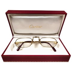 New Retro Cartier Demilune Vendome Medium 50mm Reading France Sunglasses