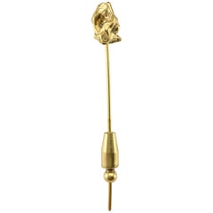 1970's Chanel Gold-Plated 'Gold Nugget' Pin