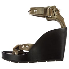 Balenciaga Studded Platform Wedge Heels