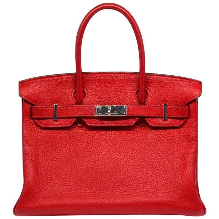 Hermes Vermilion 30cm Birkin Bag For Sale at 1stDibs | hermes vermilion ...