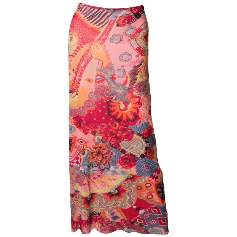 Vintage Kenzo Summer Skirt For Sale at 1stdibs