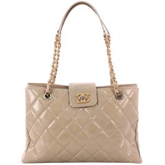 Chanel Daily Walk Shopping Tote Quilted Glazed Calfskin Medium