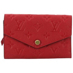  Louis Vuitton Compact Curieuse Wallet Monogram Empreinte Leather