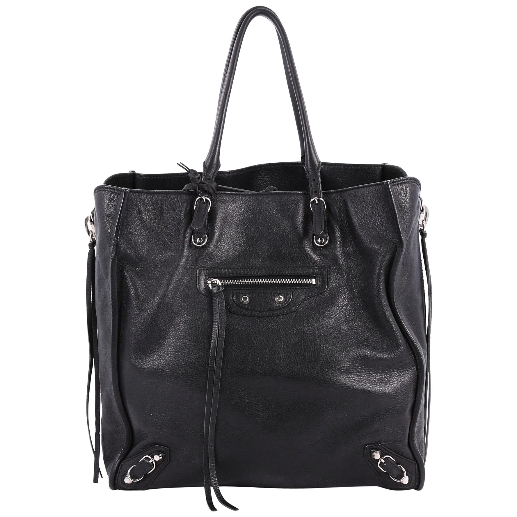 Balenciaga Papier A5 Zip Around Classic Studs Handbag Leather