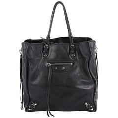 Balenciaga Papier A5 Zip Around Classic Studs Handbag Leather