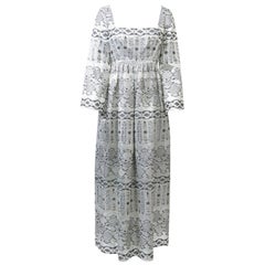1960s Brocade Empire Gown
