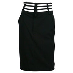 Jean Paul Gaultier Iconic Black Cage Skirt US Size 8