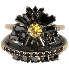 Iosselliani Cocktail Stacked Ring