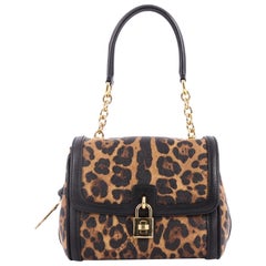 Dolce & Gabbana Miss B Shoulder Bag Printed Coated Canvas Small