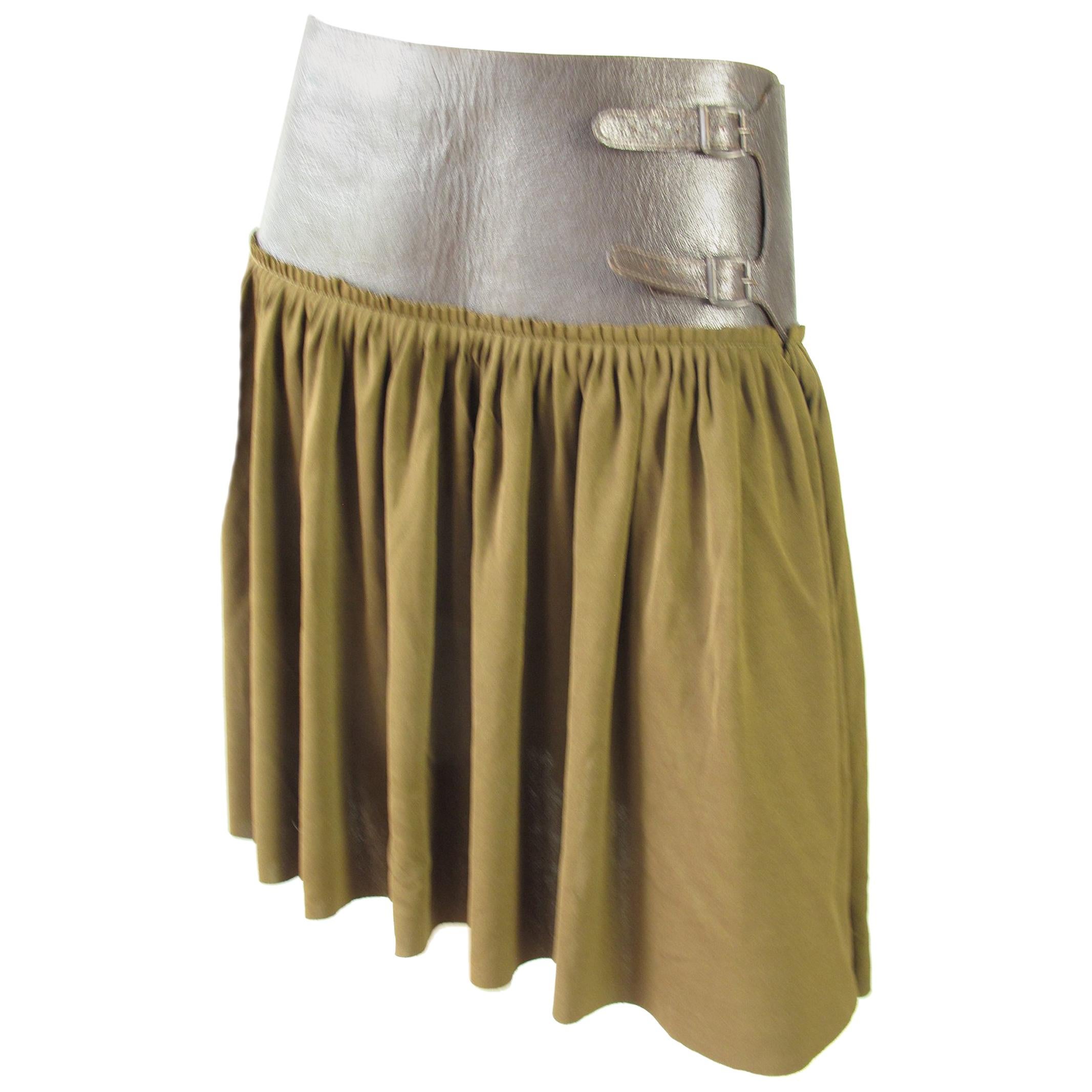 Jean Paul Gaultier Buckle Skirt, 1990s 