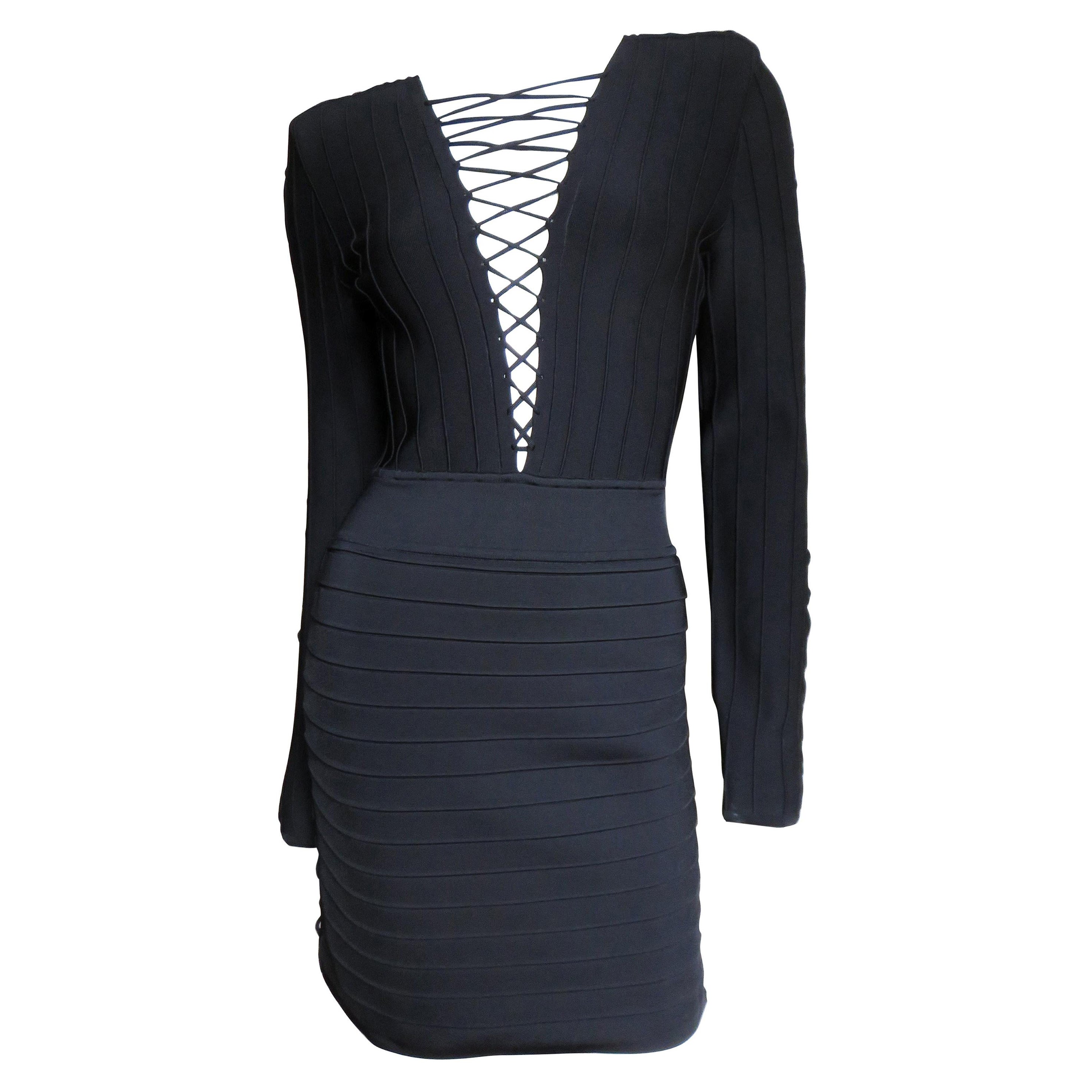 Pierre Balmain New Lace Up Bandage Dress For Sale