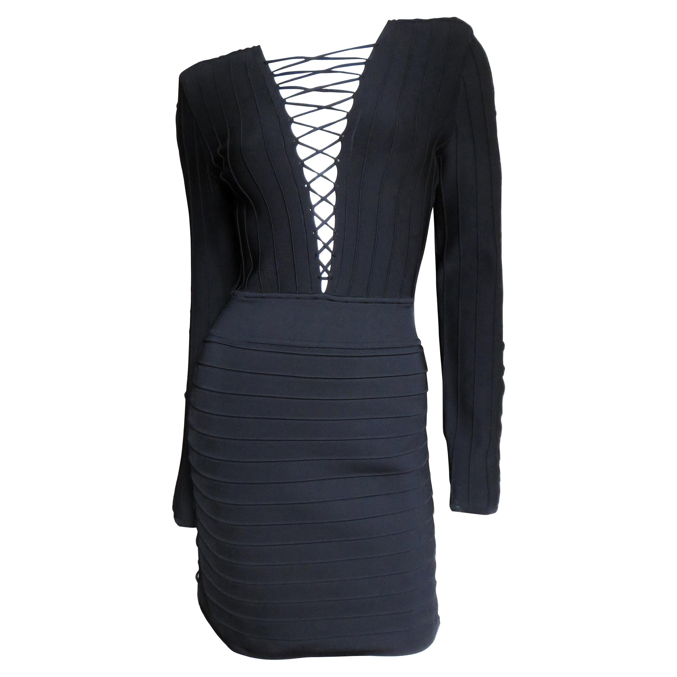 Pierre Balmain New Lace Up Bandage Dress For Sale