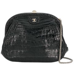 Chanel Black Crocodile Leather Bag