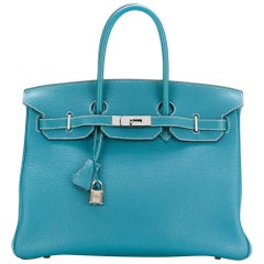 Hermès Blue Jean 35cm Birkin Bag
