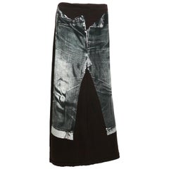 Jean Paul Gaultier Vintage Trompe L'oeil Maxi Skirt