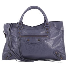 Balenciaga City Classic Studs Handbag Leather Medium