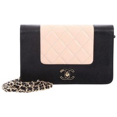 Chanel Mademoiselle Vintage Wallet On Chain Quilted Sheepskin