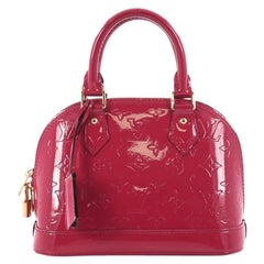 Louis+Vuitton+N%C3%A9o+Alma+Top+Handle+Bag+Red+Leather for sale online