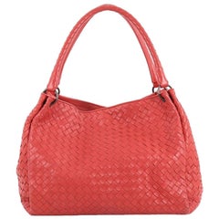 Bottega Veneta Parachute Handbag Intrecciato Nappa Medium