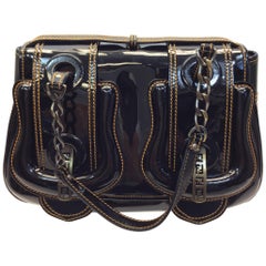 Fendi Black Patent Leather Handbag