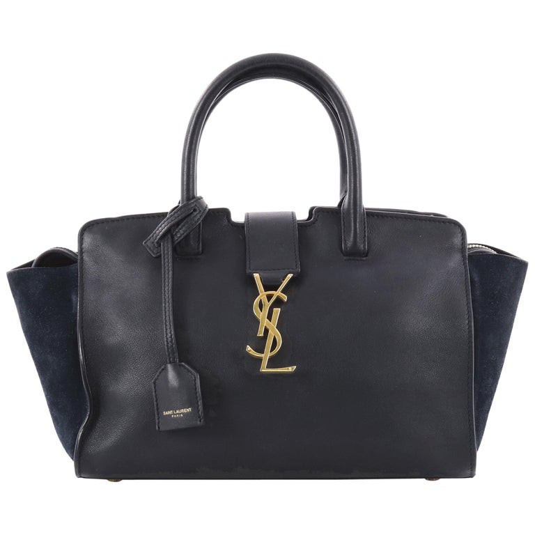 Saint Laurent Monogram Cabas Downtown Leather Baby at 1stDibs
