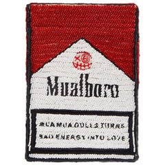 MuaMua Mualboro Red Beaded Bag