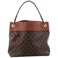 Louis Vuitton Tuileries Hobo Monogram Canvas With Leather