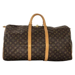 Louis Vuitton Monogram Keepall 55 Travel Handbag