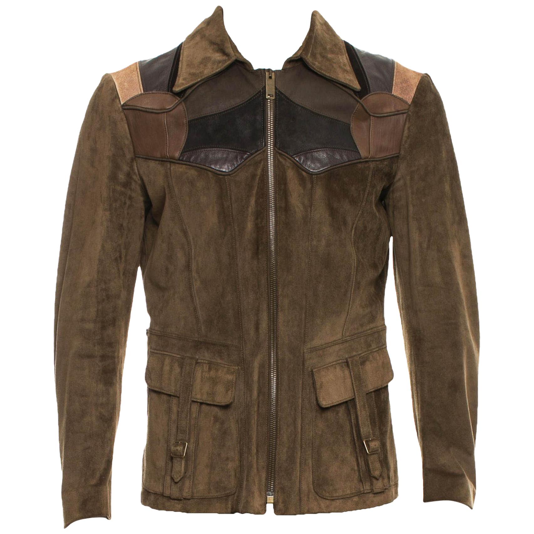 Tom Ford for Gucci Men's Runway Leather Western Jacket, S / S 2004 