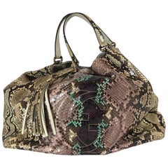 Gucci Multicolor Python Soho Large Tote Bag