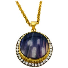 Geode Round Druzy Necklace