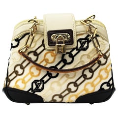 LOUIS VUITTON Limited Edition Charms Velvet Chains Mini Linda Bag