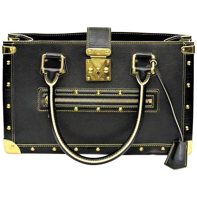 LOUIS VUITTON Black Suhali Leather Le Fabuleux Bag For Sale at 1stDibs